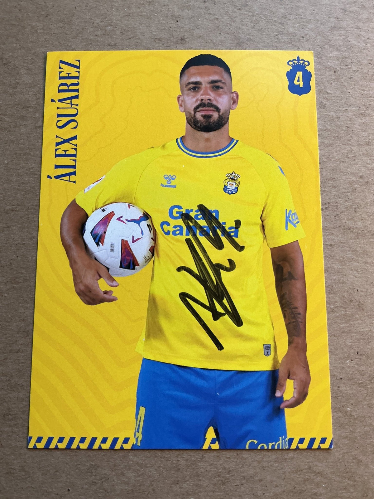 Álex Suárez, Spain 🇪🇸 UD Las Palmas 2023/24 hand signed - Autographs-World