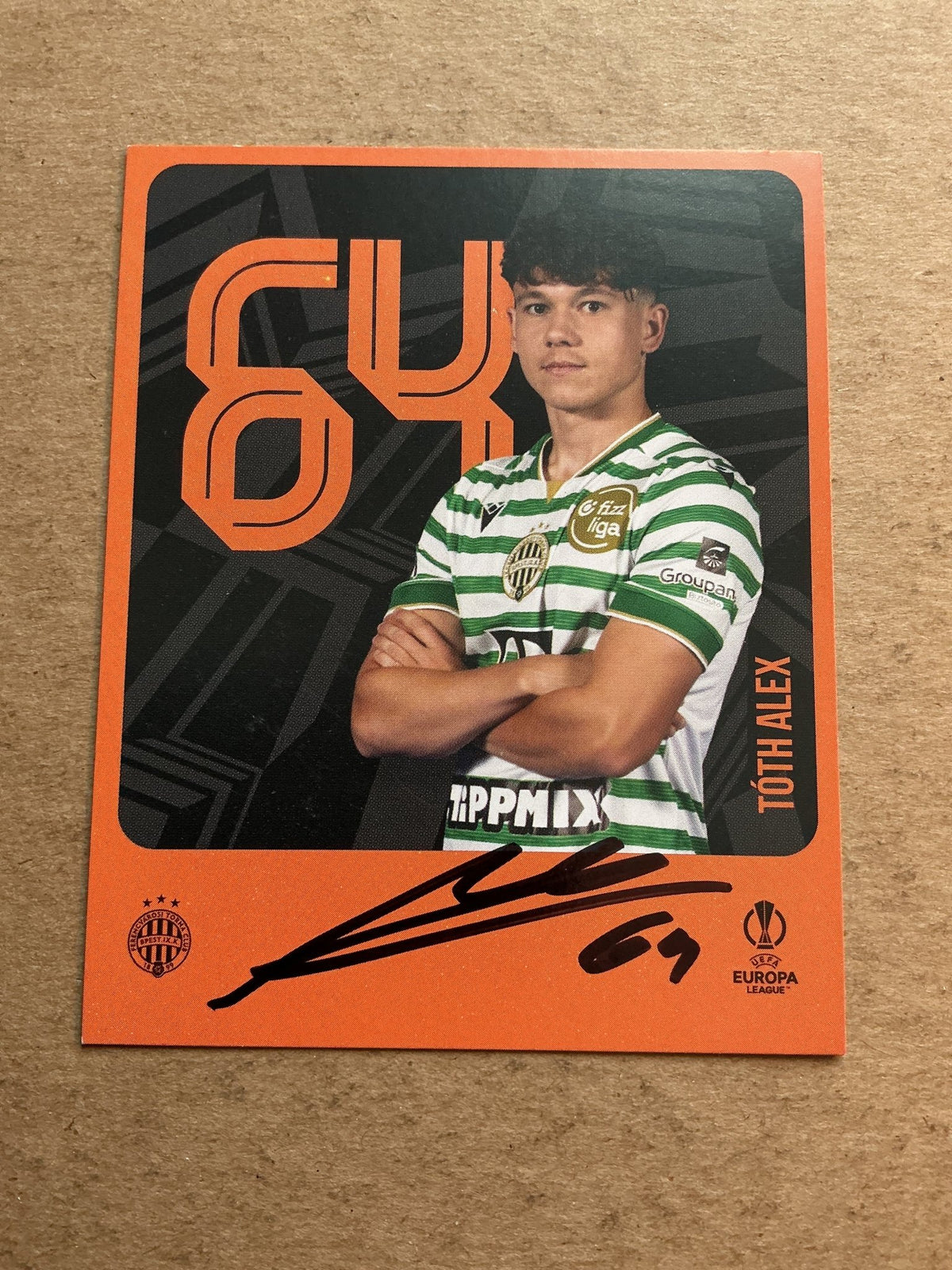 Alex Tóth, Hungary 🇭🇺 Ferencvaros 2025/26 hand signed - Autographs-World