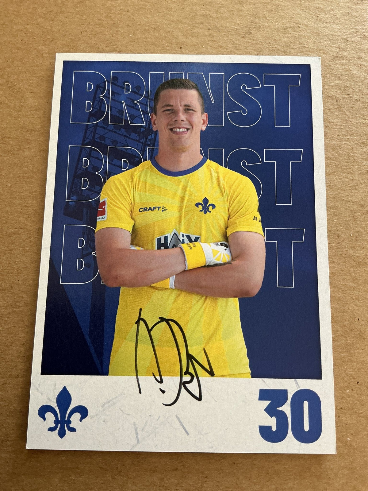Alexander Brunst, Germany 🇩🇪 SV Darmstadt 98 2023/24 hand signed - Autographs-World