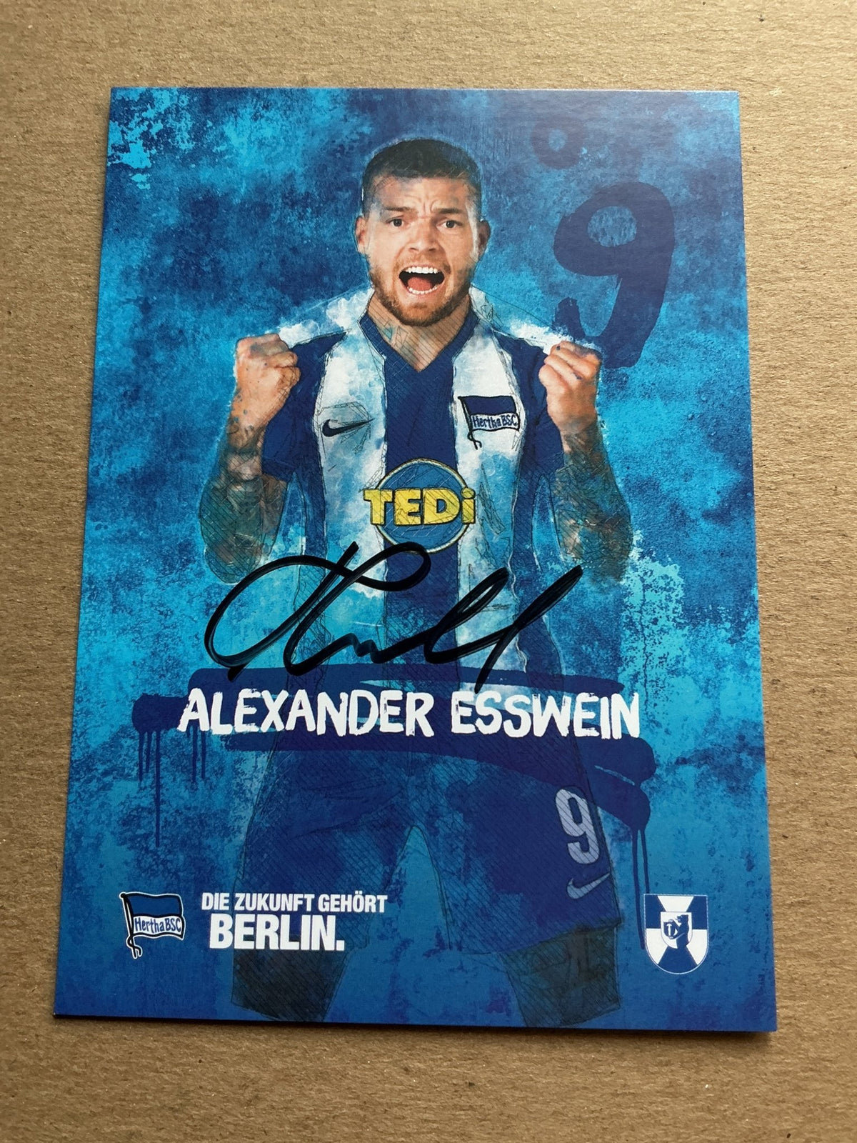 Alexander Esswein, Germany 🇩🇪 Hertha BSC Berlin 2019/20 hand signed - Autographs-World