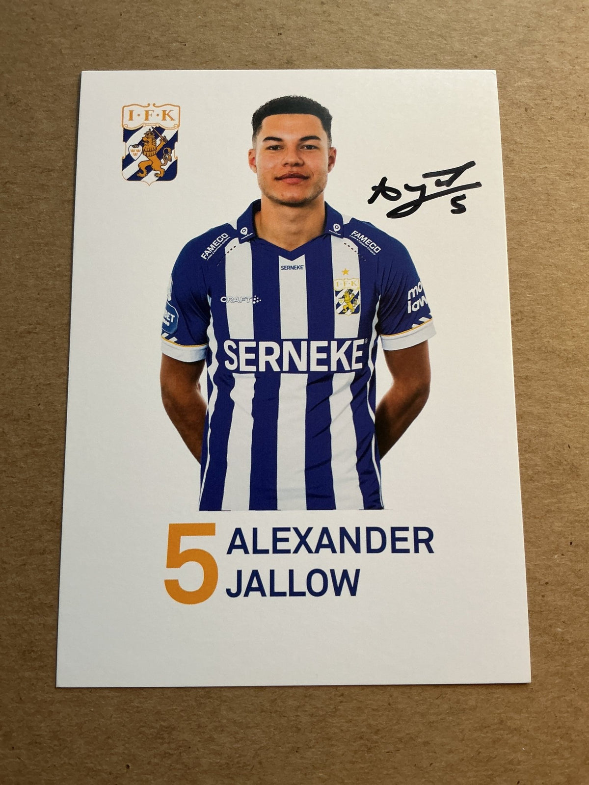 Alexander Jallow, Sweden 🇸🇪 IFK Göteborg 2022/23 hand signed - Autographs-World