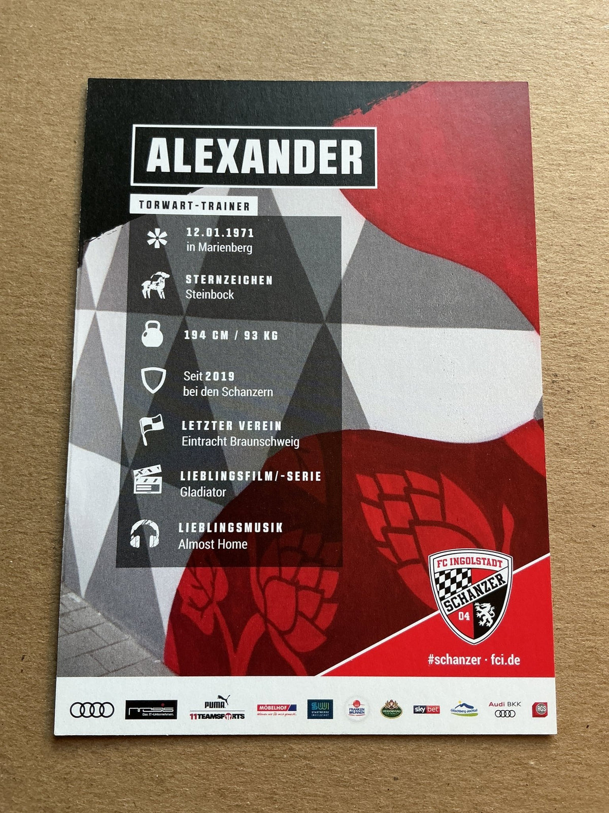 Alexander Kunze, Germany 🇩🇪 FC Ingolstadt 04 2020/21 hand signed - Autographs-World
