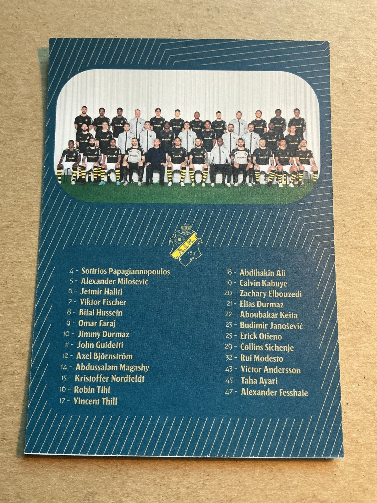 Alexander Milošević, Sweden 🇸🇪 AIK Stockholm 2023/24 hand signed - Autographs-World