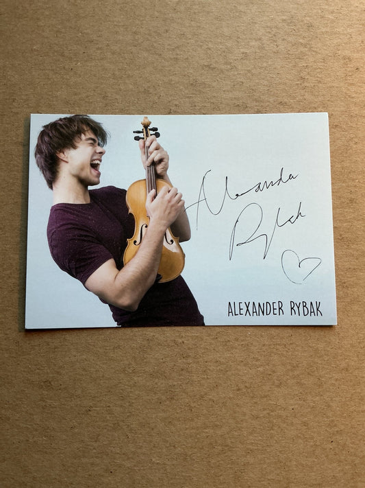 Alexander Rybak, Norway 🇳🇴 Singer & Songwriter 2025 hand signed - Autographs-World
