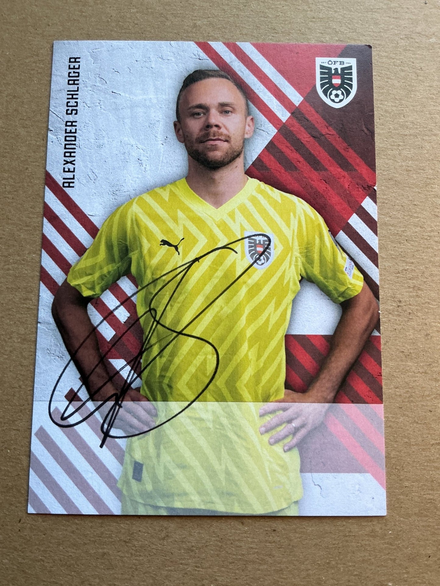 Alexander Schlager, Austria 🇦🇹 FIFA World Cup 2026 hand signed - Autographs-World