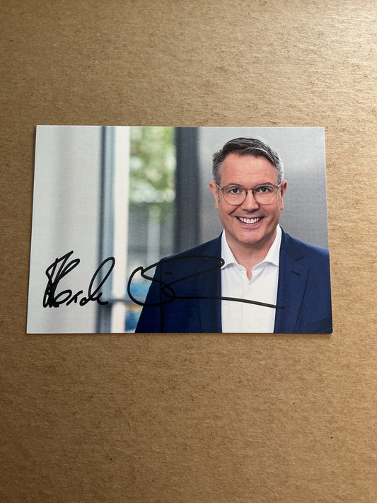 Alexander Schweitzer, Germany 🇩🇪 Minister-President 2025 hand signed - Autographs-World