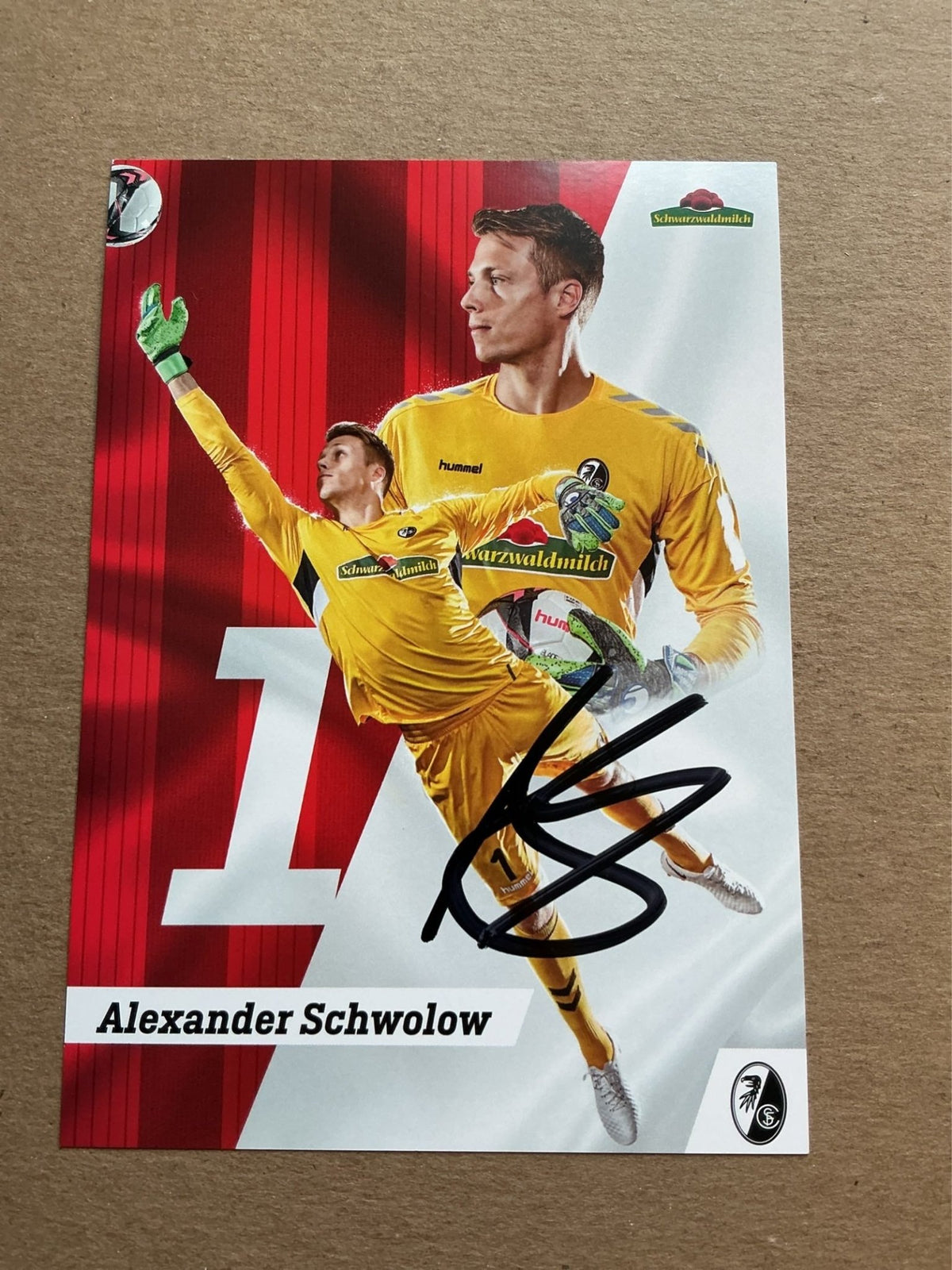 Alexander Schwolow, Germany 🇩🇪 SC Freiburg 2018/19 hand signed - Autographs-World