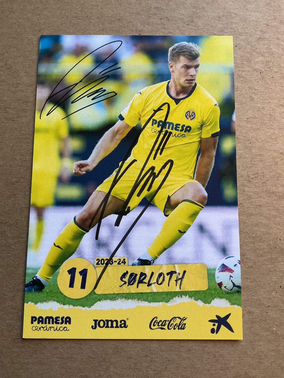 Alexander Sørloth, Norway 🇳🇴 Villarreal CF 2023/24 hand signed - Autographs-World