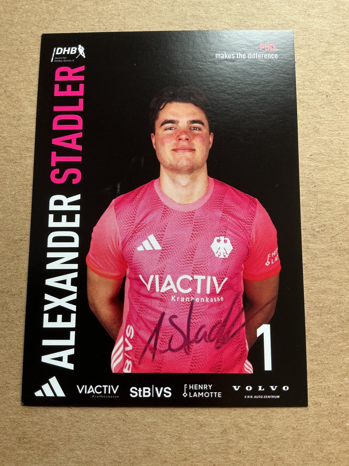 Alexander Stadler, Germany 🇩🇪 Field Hockey Sports 2025 hand signed - Autographs-World