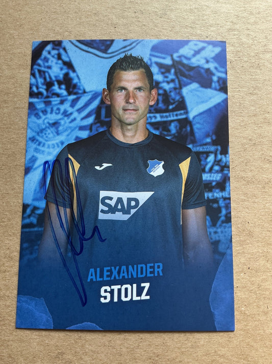 Alexander Stolz, Germany 🇩🇪 TSG 1899 Hoffenheim 2023/24 hand signed - Autographs-World