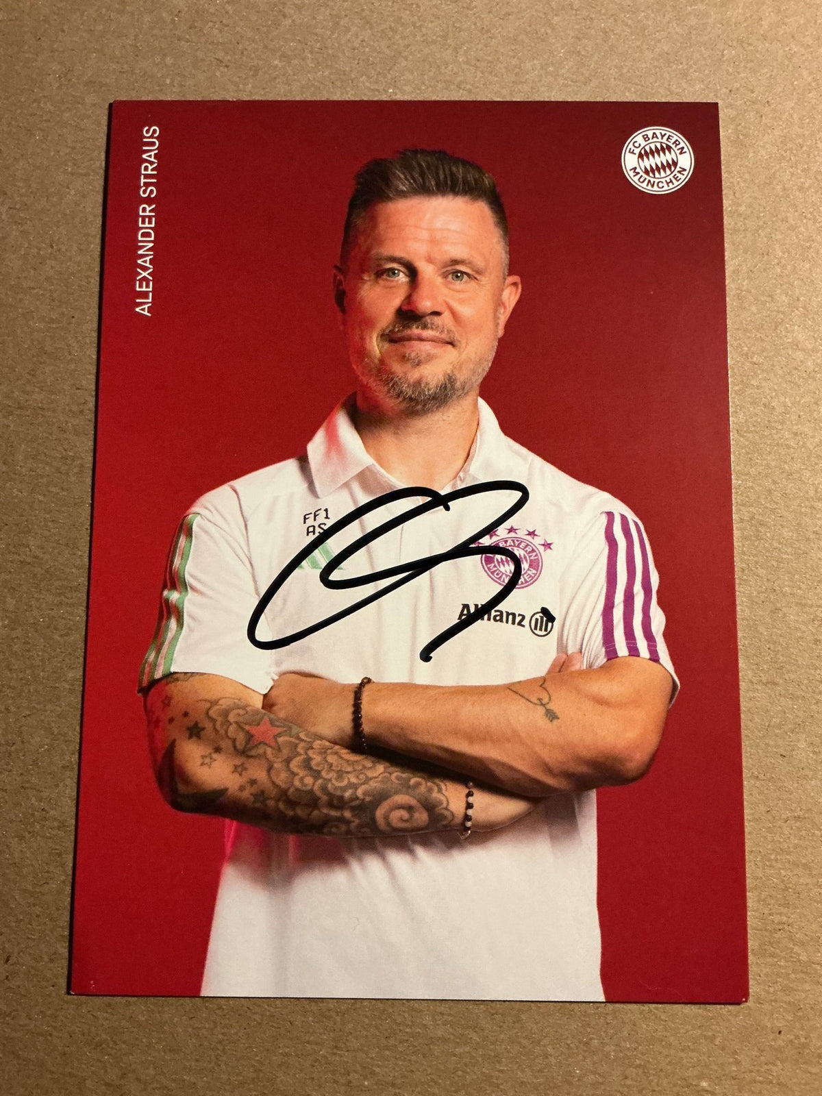 Alexander Straus, Norway 🇳🇴 FC Bayern München 2023/24 hand signed - Autographs-World