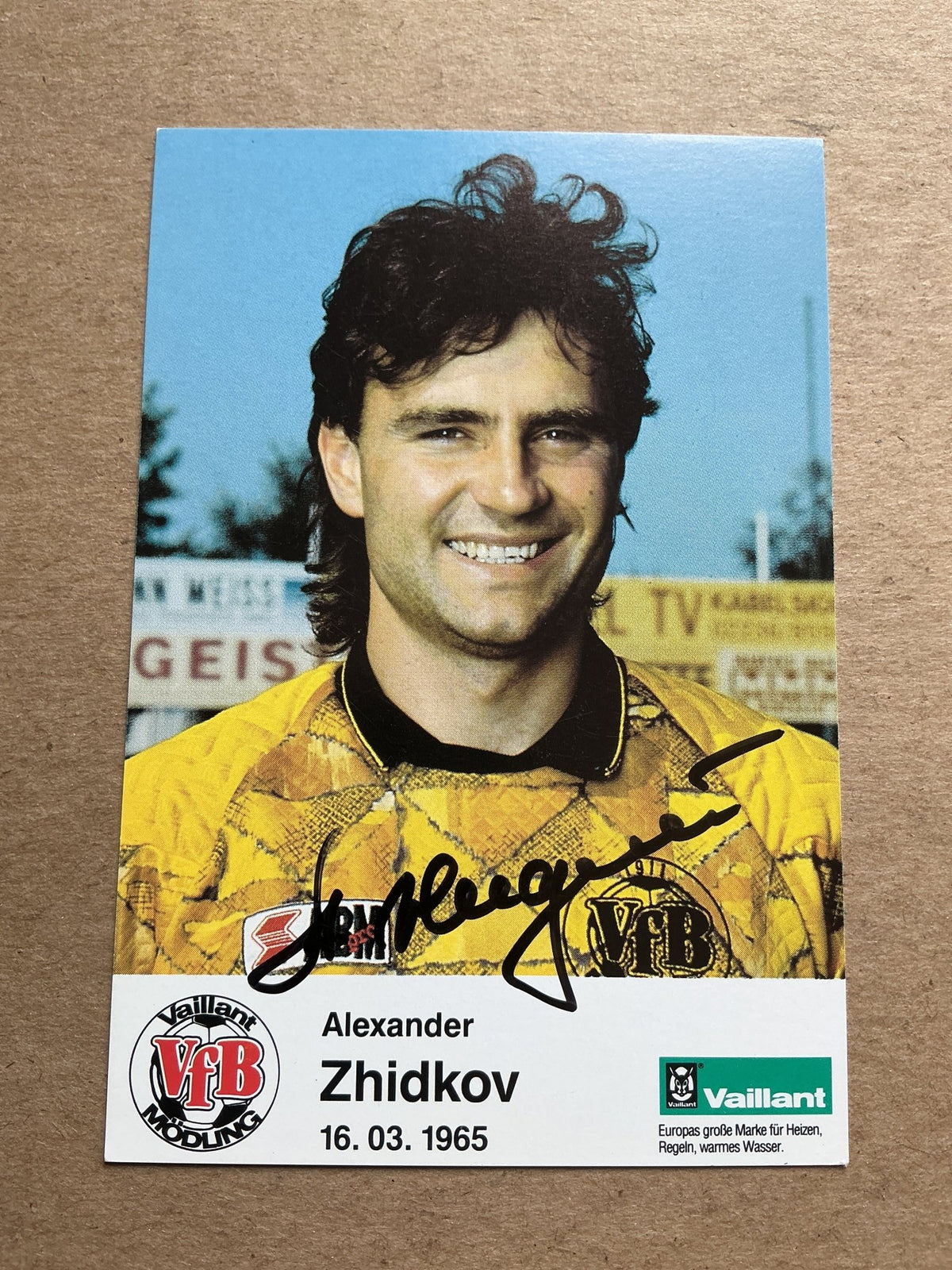 Alexander Zhidkov, Azerbaijan 🇦🇿 VfB Mödling 1992/93 hand signed - Autographs-World