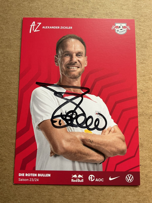 Alexander Zickler, Germany 🇩🇪 RB Leipzig 2023/24 hand signed - Autographs-World