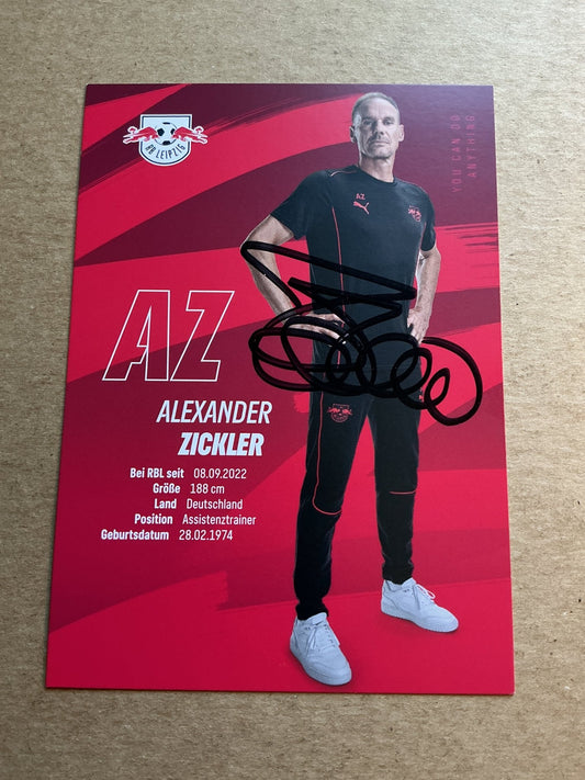 Alexander Zickler, Germany 🇩🇪 RB Leipzig 2024/25 hand signed - Autographs-World