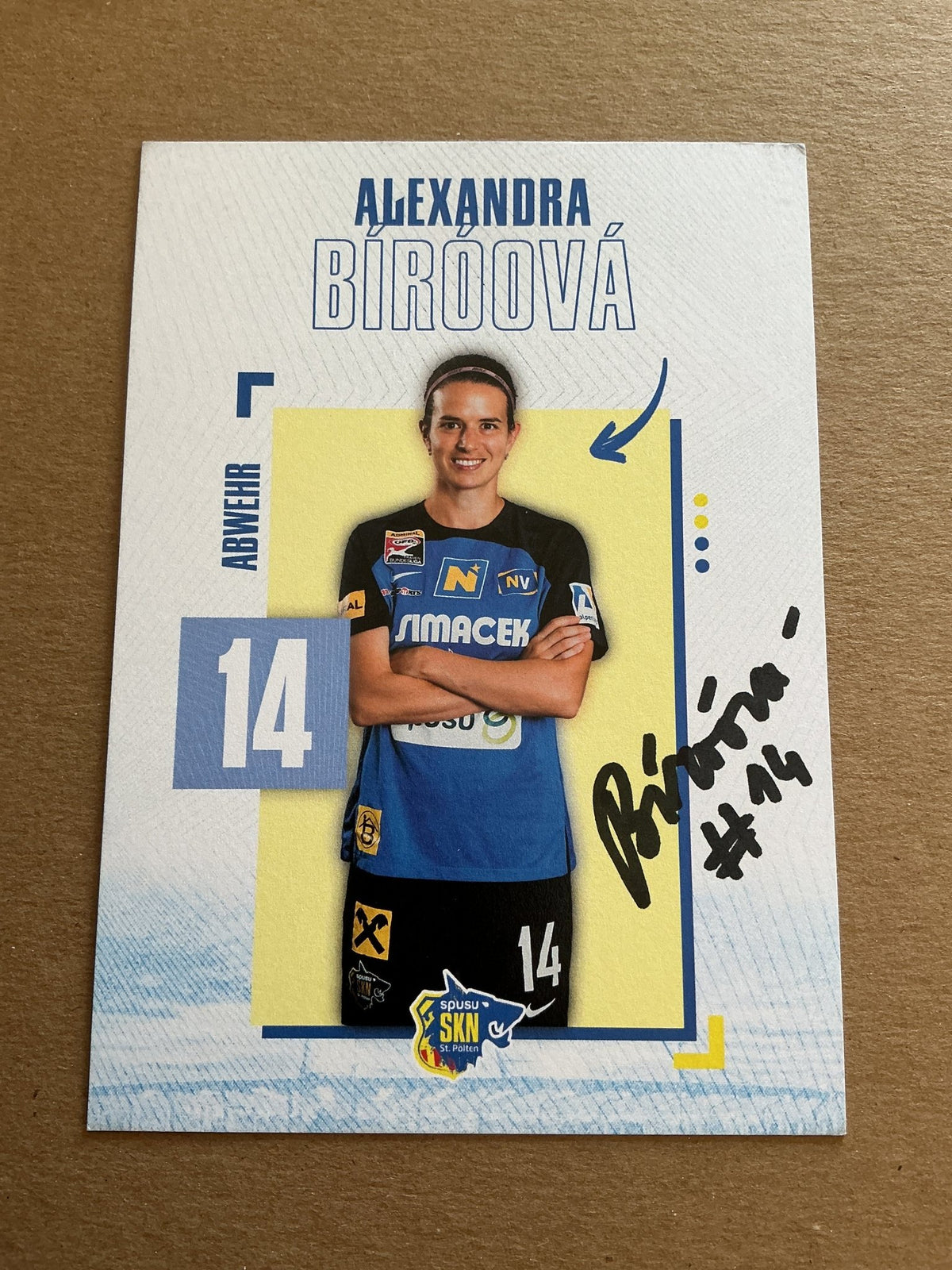 Alexandra Biroova, Slovakia 🇸🇰 SKN St. Pölten 2023/24 hand signed - Autographs-World