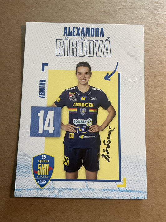 Alexandra Biroova, Slovakia 🇸🇰 SKN St. Pölten 2024/25 hand signed - Autographs-World