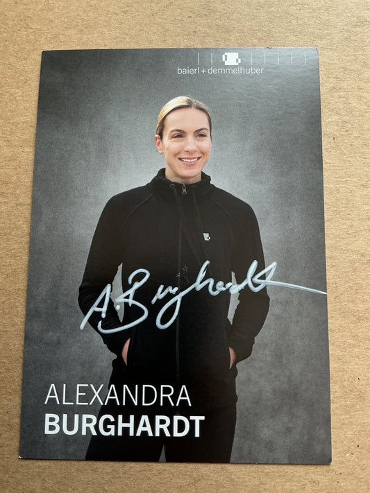 Alexandra Burghardt, Germany 🇩🇪 Athletics Summer Olympics 2024 hand signed - Autographs-World