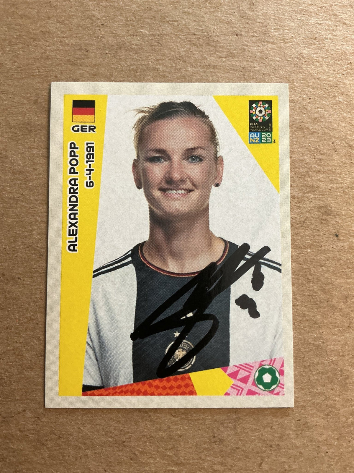 Alexandra Popp, Germany 🇩🇪 FIFA Women’s World Cup 2023 Panini hand signed - Autographs-World