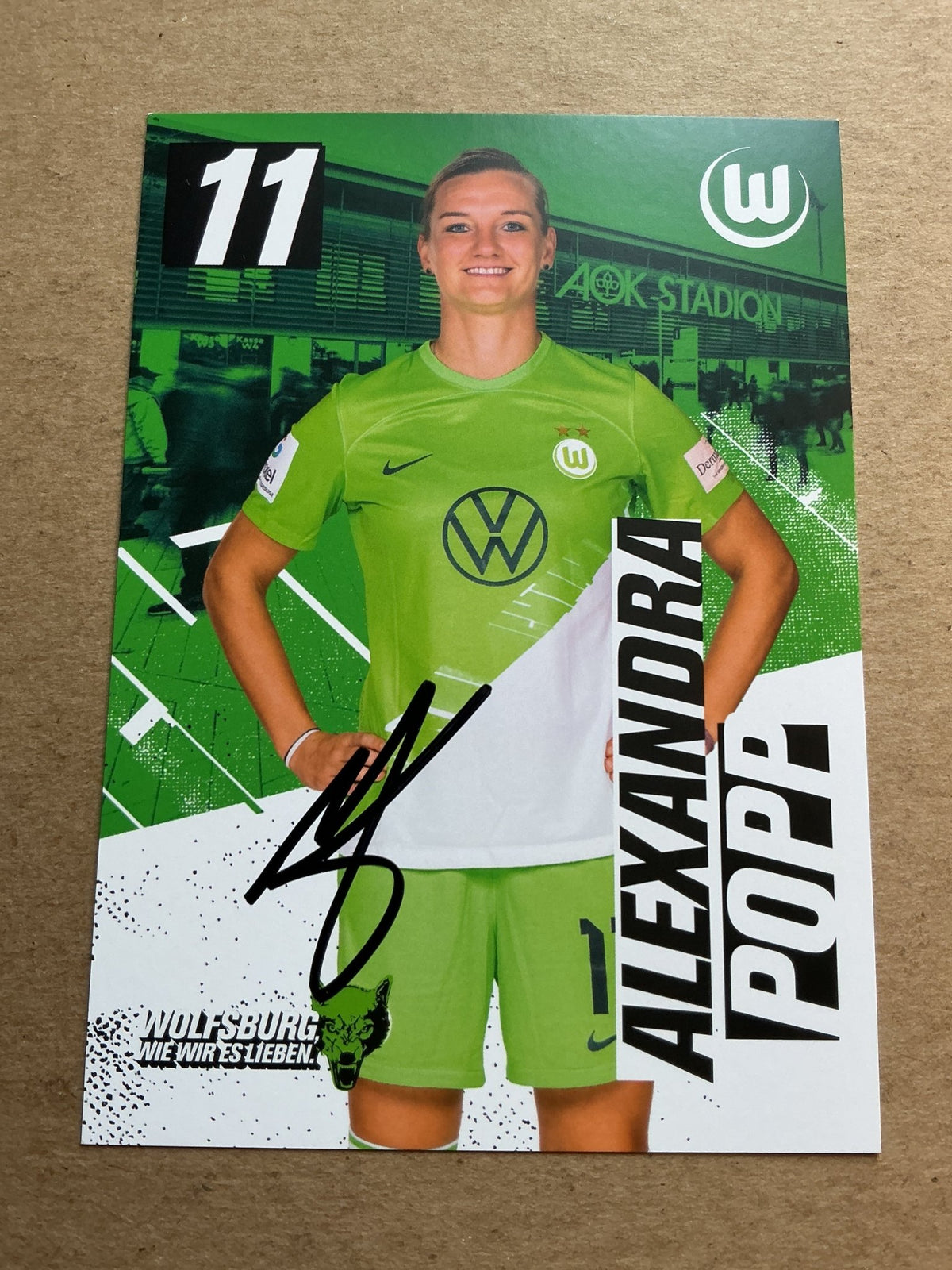 Alexandra Popp, Germany 🇩🇪 VfL Wolfsburg 2023/24 hand signed - Autographs-World