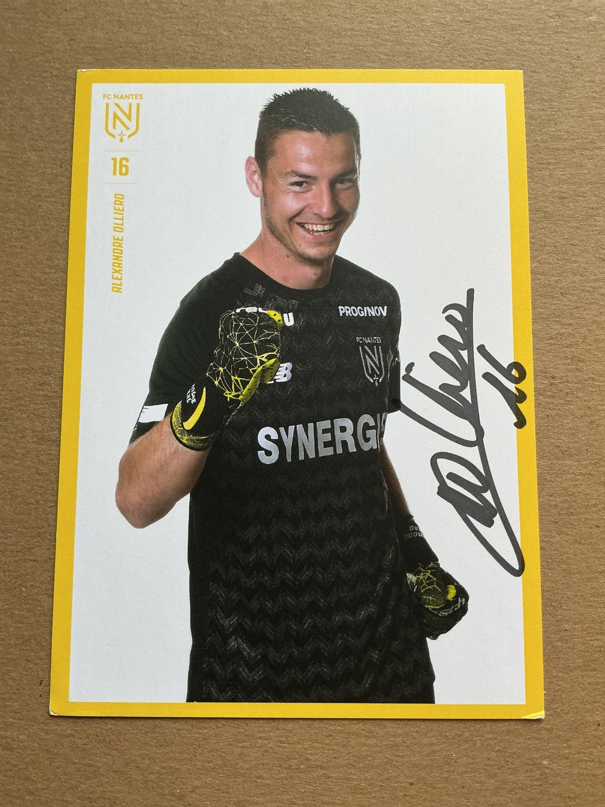 Alexandre Olliero, France 🇫🇷 FC Nantes 2019/20 hand signed - Autographs-World