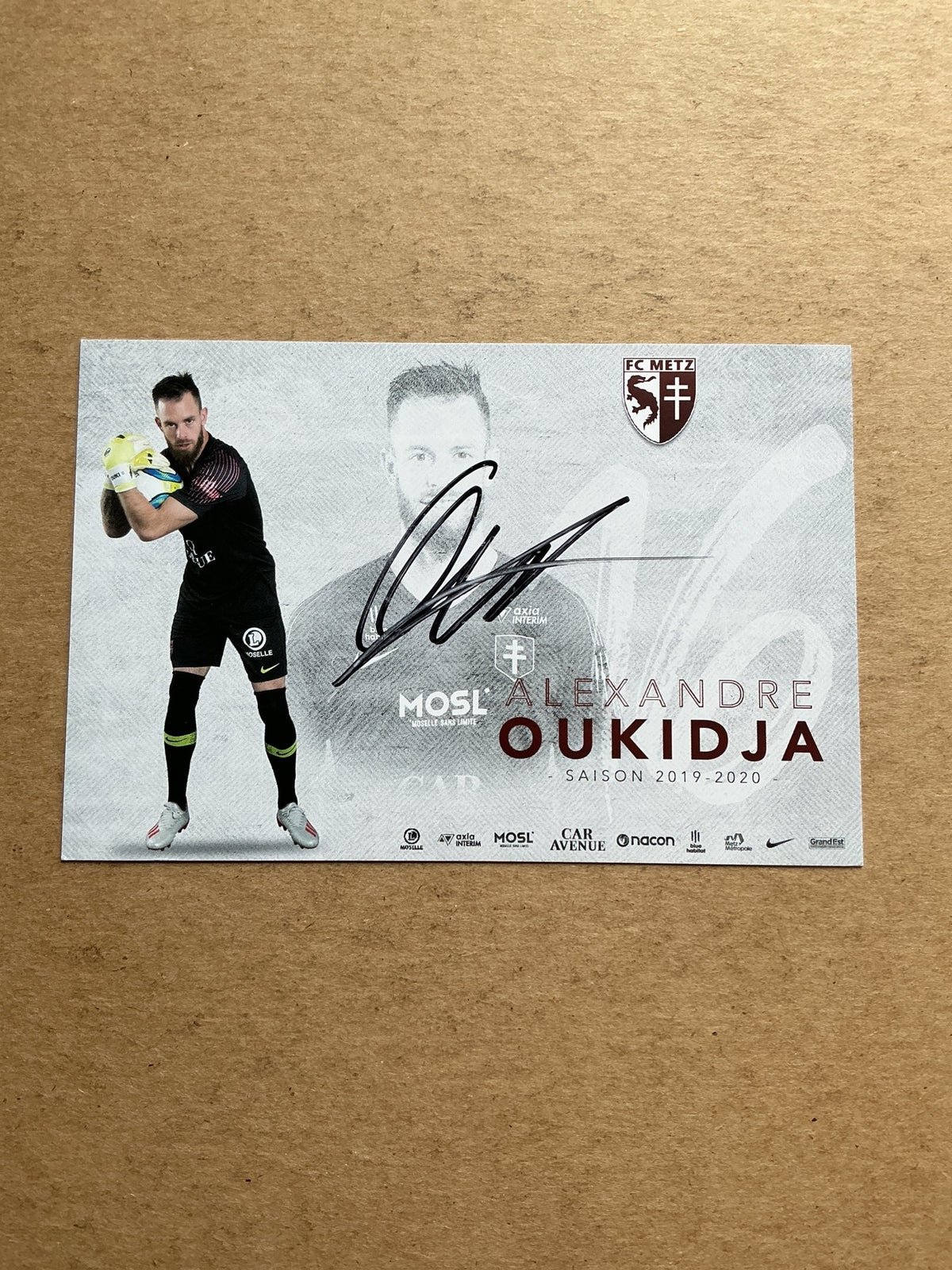 Alexandre Oukidja, Algeria 🇩🇿 FC Metz 2019/20 hand signed - Autographs-World