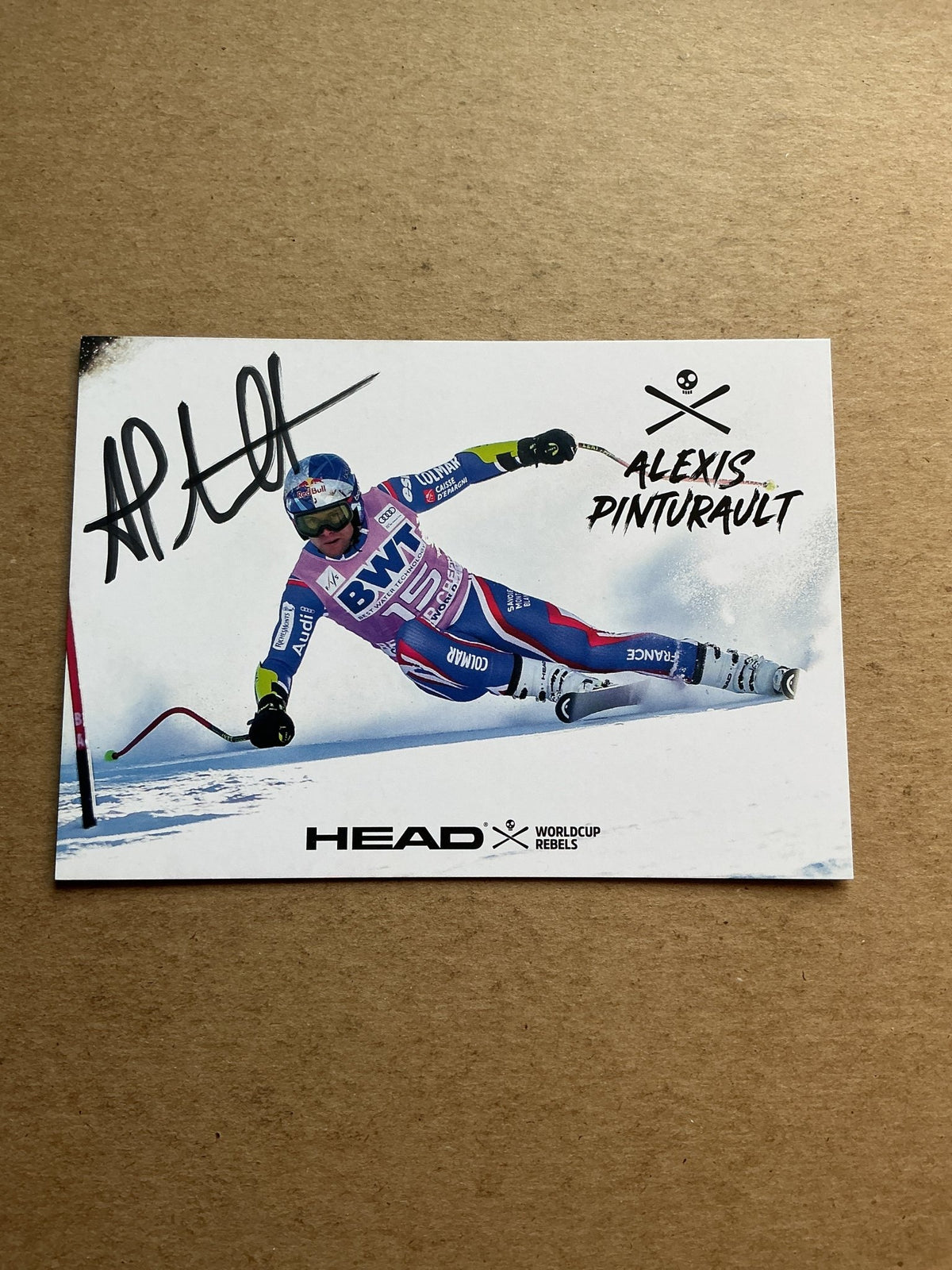 Alexis Pinturault, France 🇫🇷 Alpine 2023/24 hand signed - Autographs-World