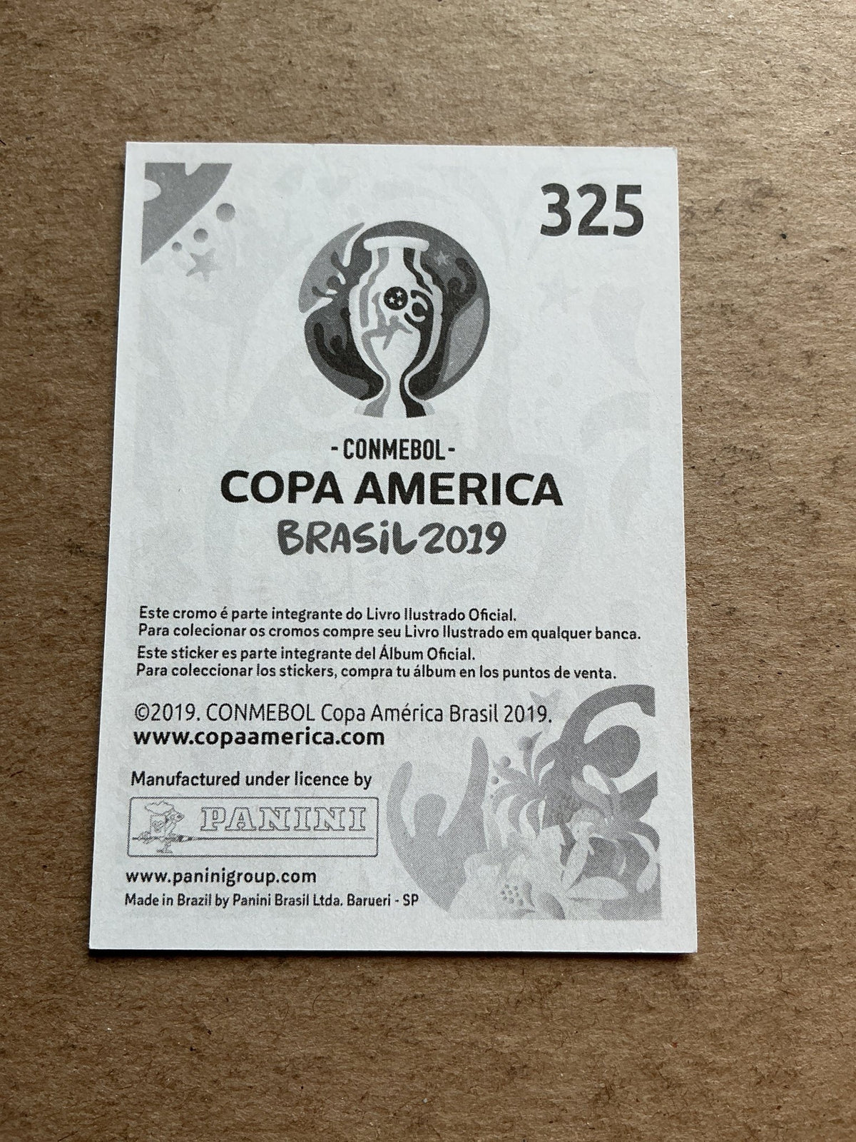 Alexis Sánchez, Chile 🇨🇱 Copa America 2019 Panini hand signed - Autographs-World