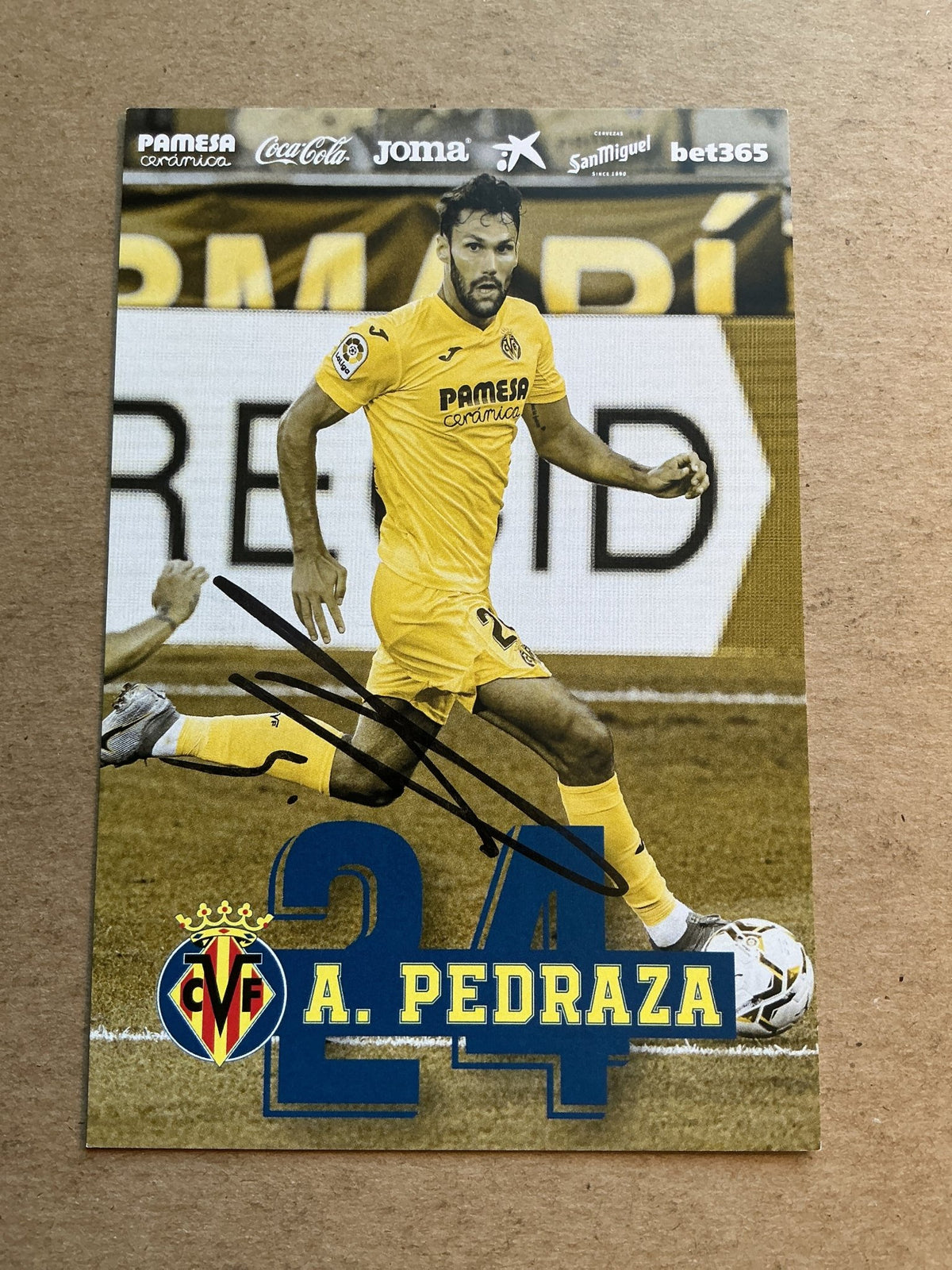Alfonso Pedraza, Spain 🇪🇸 Villarreal CF 2020/21 hand signed - Autographs-World