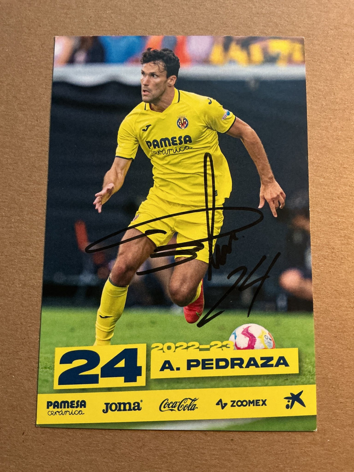 Alfonso Pedraza, Spain 🇪🇸 Villarreal CF 2022/23 hand signed - Autographs-World