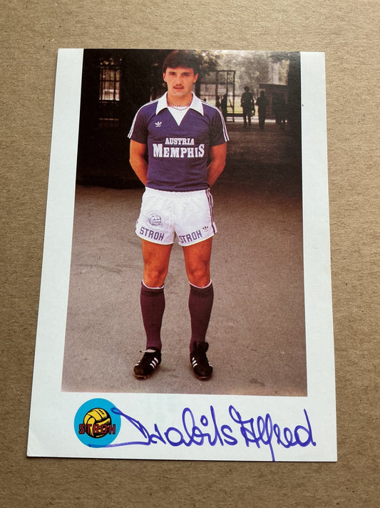 Alfred Drabits, Austria 🇦🇹 Austria Vienna 1982/83 hand signed - Autographs-World