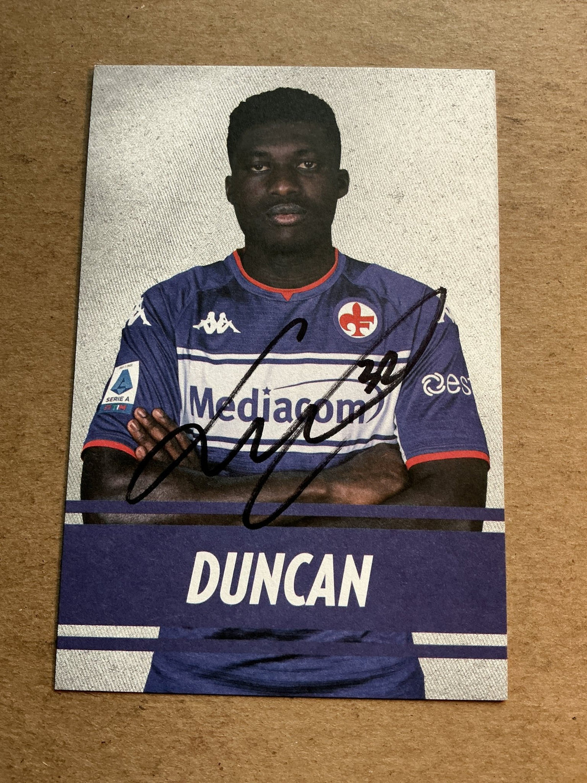Alfred Duncan, Ghana 🇬🇭 ACF Fiorentina 2021/22 hand signed - Autographs-World
