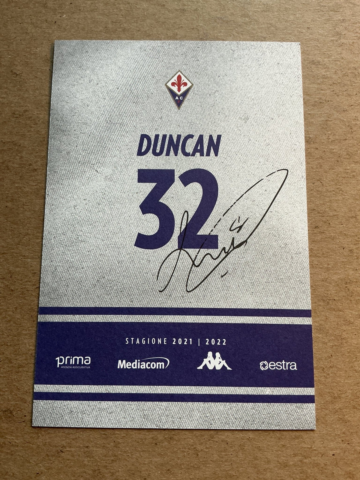 Alfred Duncan, Ghana 🇬🇭 ACF Fiorentina 2021/22 hand signed - Autographs-World