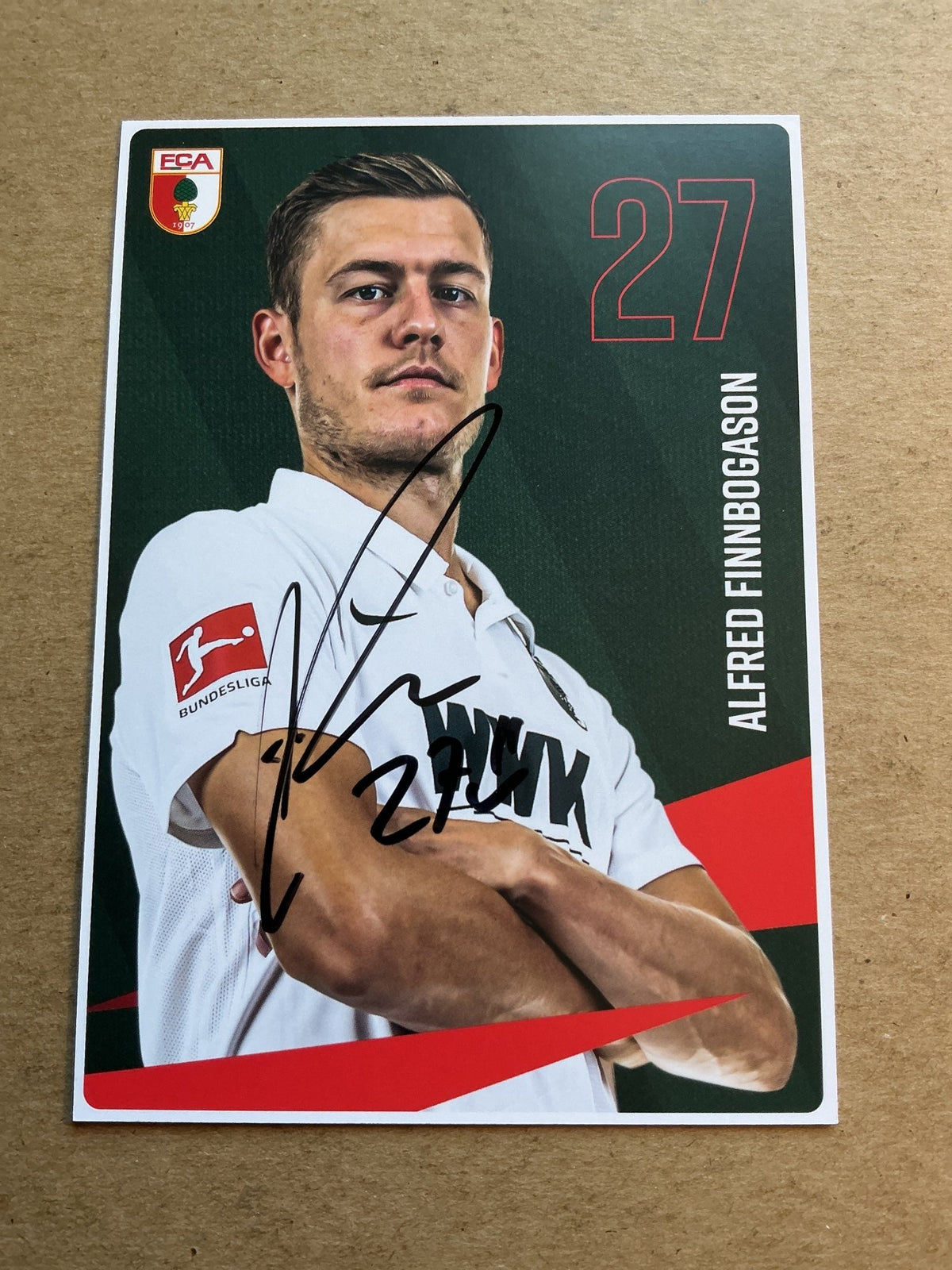 Alfred Finnbogason, Iceland 🇮🇸 FC Augsburg 2020/21 hand signed - Autographs-World