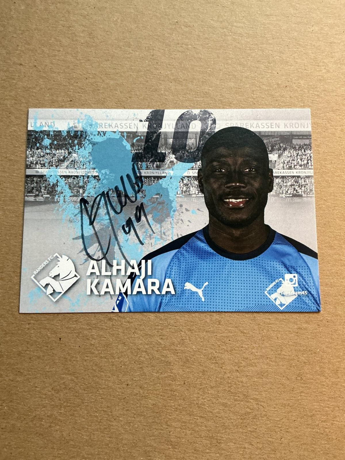 Alhaji Kamara, Sierra Leone 🇸🇱 Randers FC 2020/21 hand signed - Autographs-World