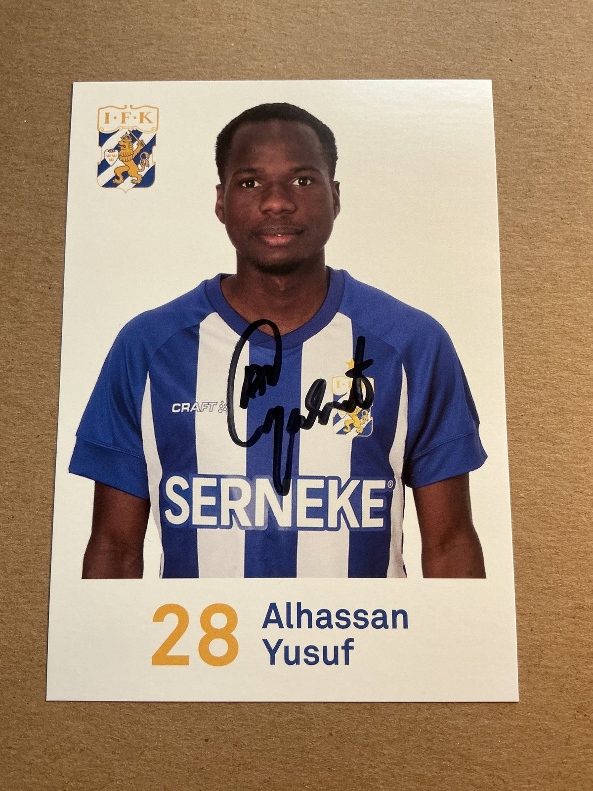 Alhassan Yusuf, Nigeria 🇳🇬 IFK Göteborg 2020/21 hand signed - Autographs-World