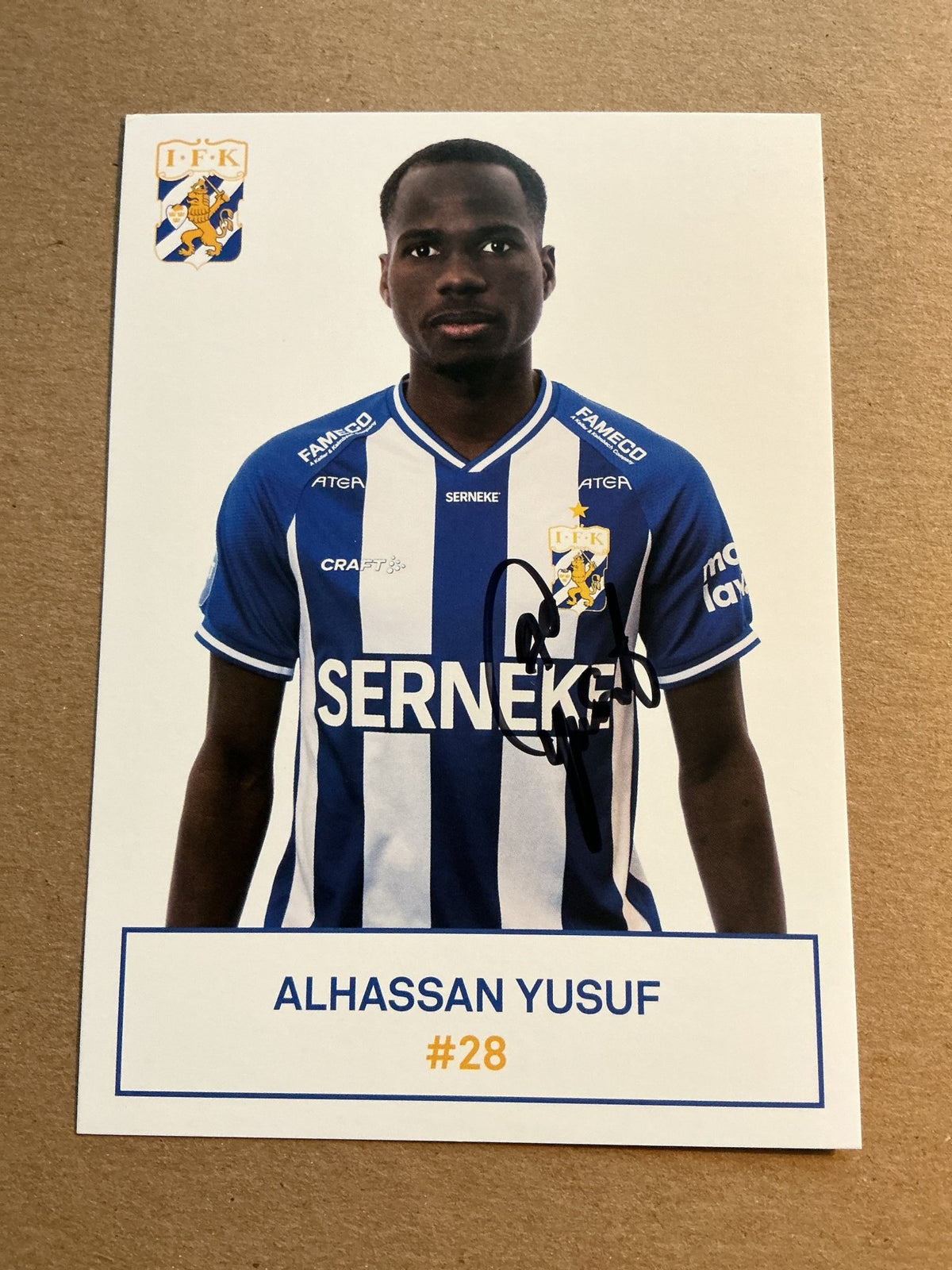 Alhassan Yusuf, Nigeria 🇳🇬 IFK Göteborg 2021/22 hand signed - Autographs-World