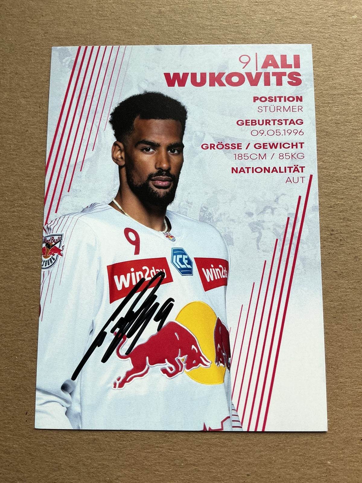 Ali Wukovits, Austria 🇦🇹 EC Red Bull Salzburg 2023/24 hand signed - Autographs-World