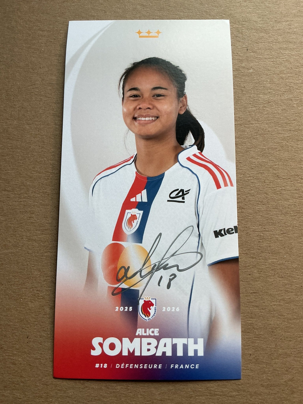 Alice Sombath, France 🇫🇷 OL Lyonnes 2025/26 hand signed - Autographs-World