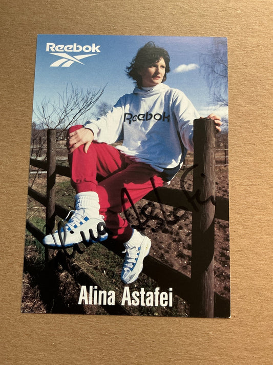 Alina Astafei, Romania 🇷🇴 Athletics Summer Olympics hand signed - Autographs-World