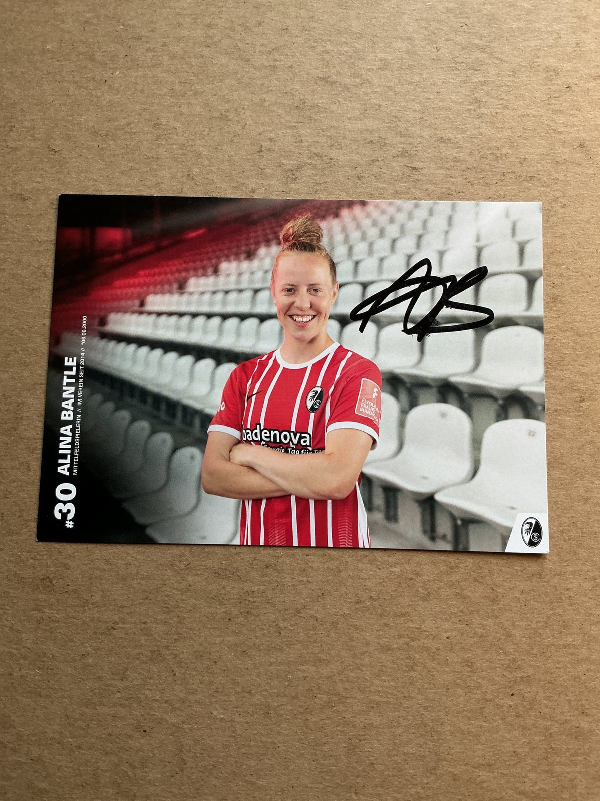 Alina Bantle, Germany 🇩🇪 SC Freiburg 2022/23 hand signed - Autographs-World