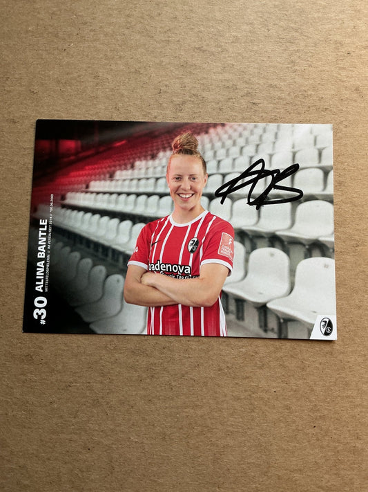 Alina Bantle, Germany 🇩🇪 SC Freiburg 2022/23 hand signed - Autographs-World