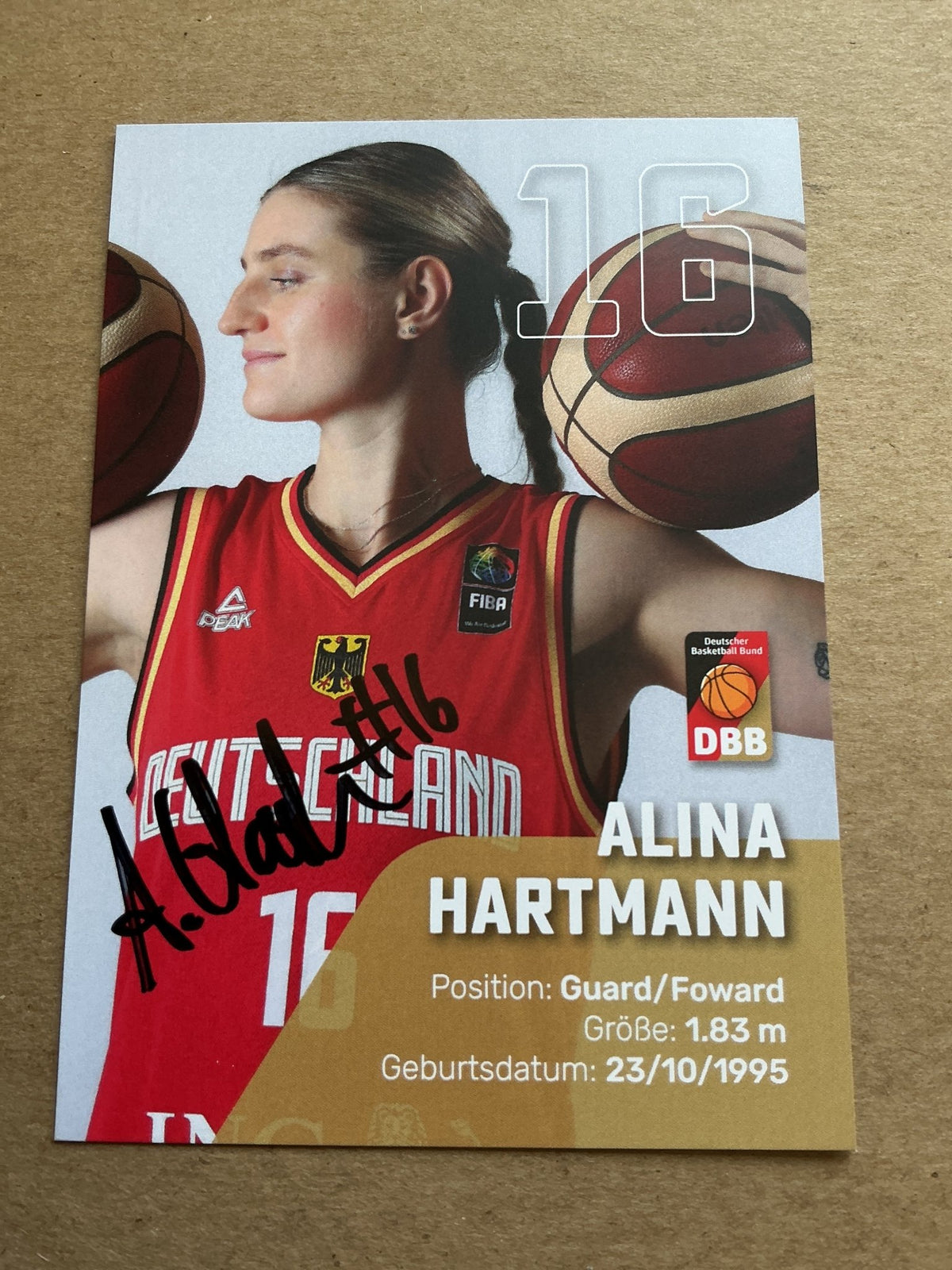 Alina Hartmann, Germany 🇩🇪 Summer Olympics 2024 hand signed - Autographs-World