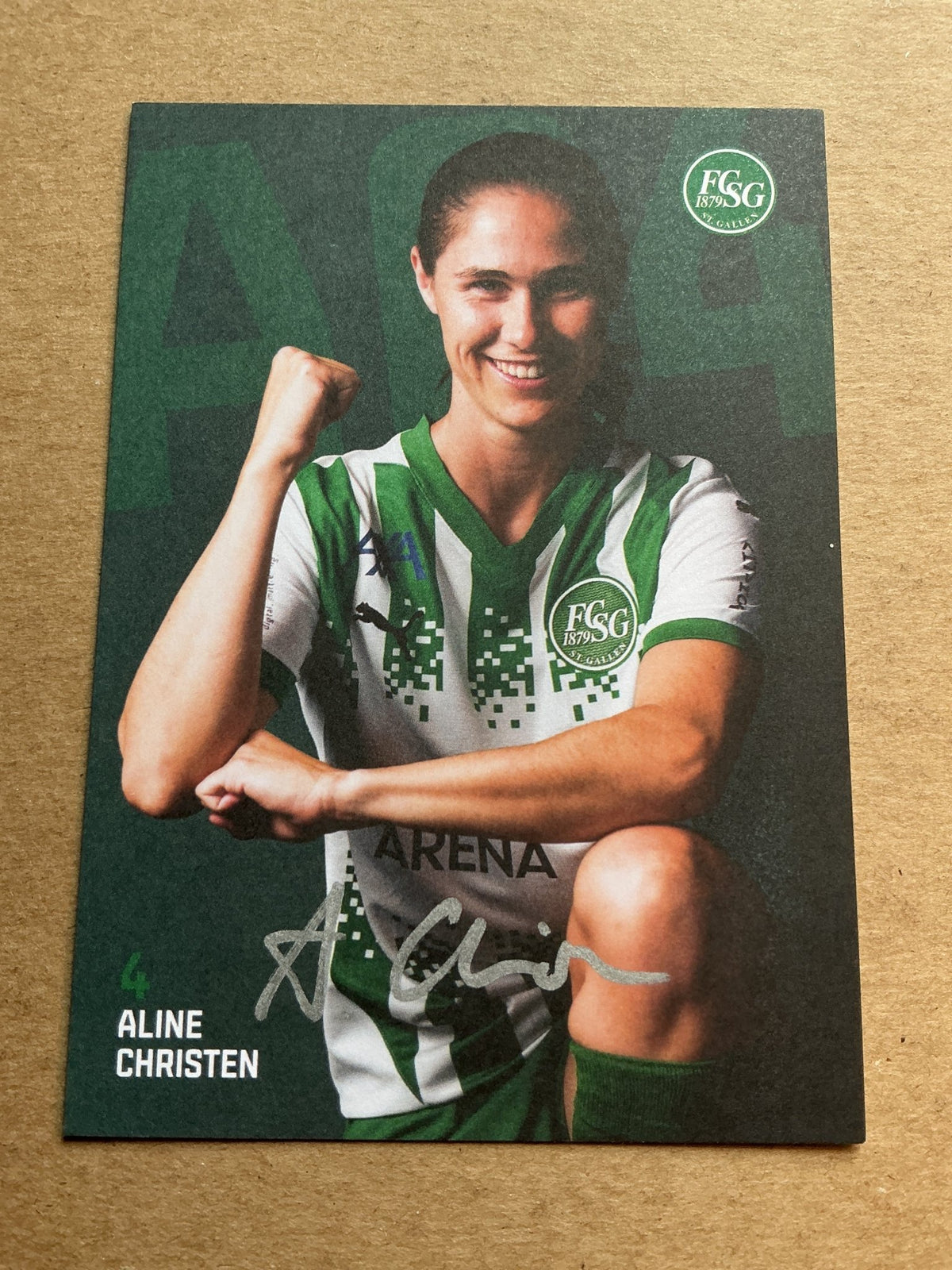 Aline Christen, Switzerland 🇨🇭 FC St. Gallen 2024/25 hand signed - Autographs-World