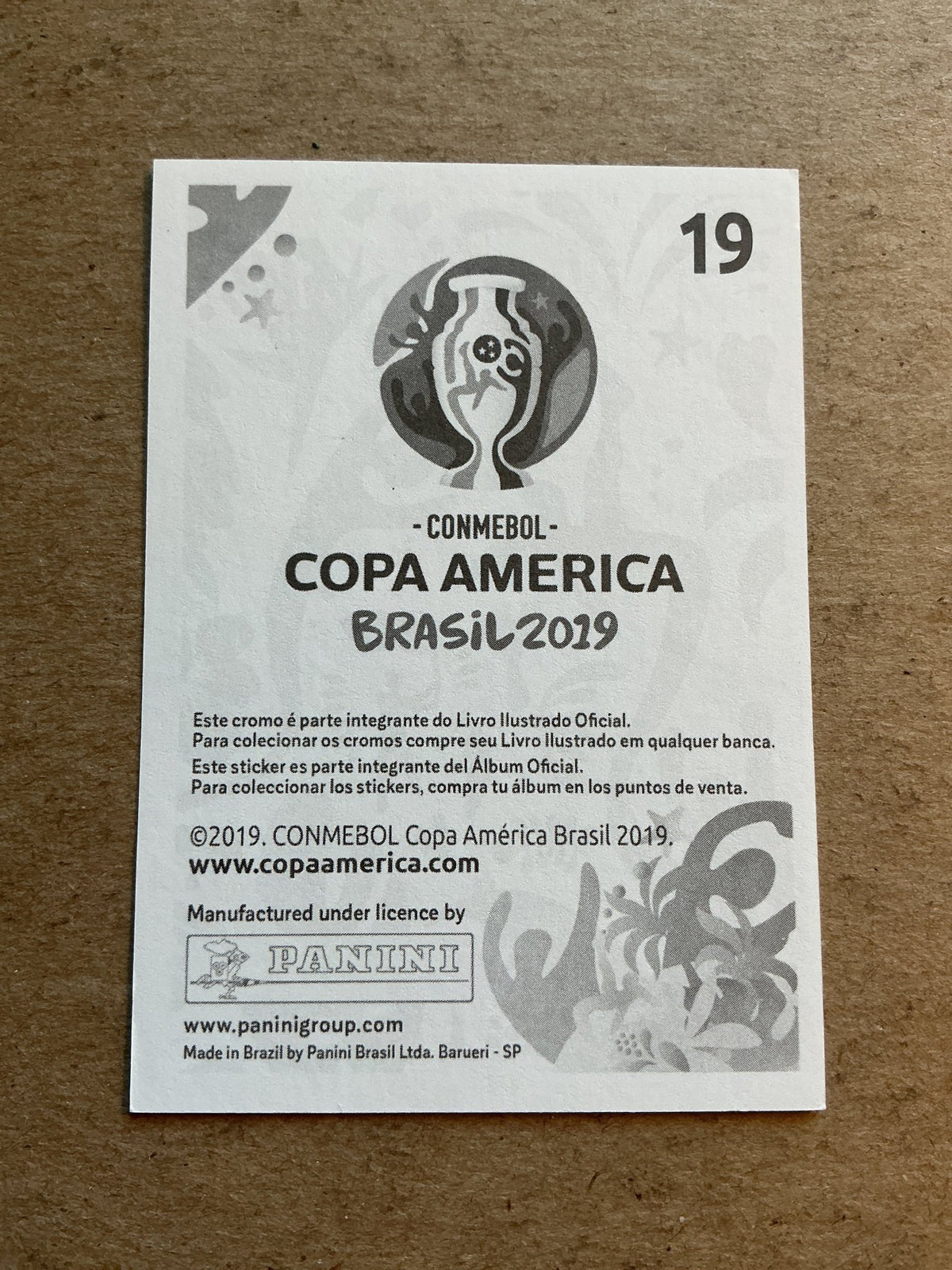 Alisson, Brazil 🇧🇷 Copa America 2019 Panini hand signed - Autographs-World