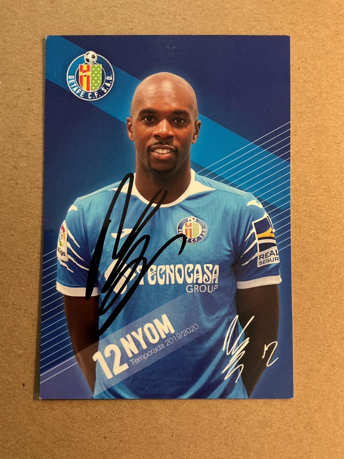 Allan Nyom, Cameroon 🇨🇲 Getafe CF 2019/20 hand signed - Autographs-World