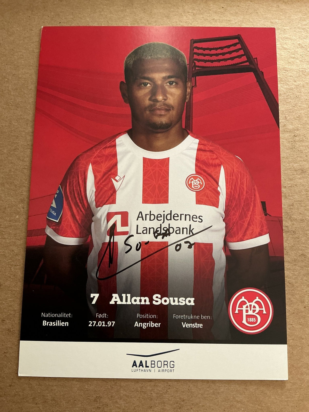 Allan Sousa, Brazil 🇧🇷 Aalborg BK 2022/23 hand signed - Autographs-World