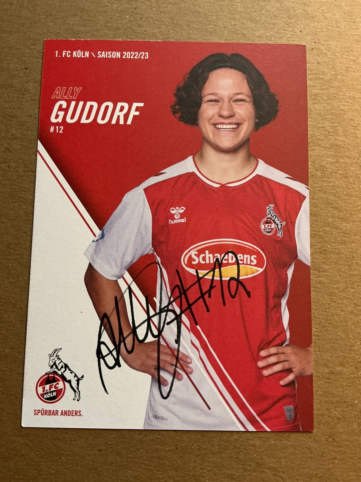 Ally Gudorf, Germany 🇩🇪 1.FC Köln 2022/23 hand signed - Autographs-World