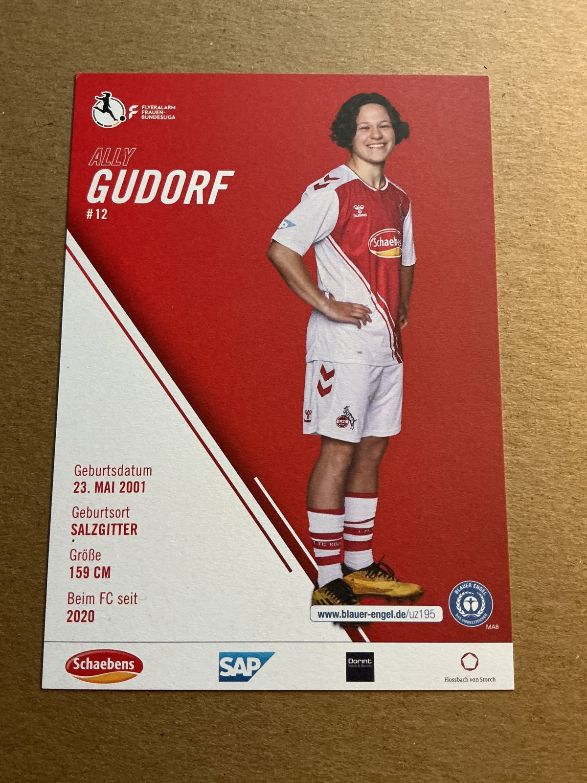 Ally Gudorf, Germany 🇩🇪 1.FC Köln 2022/23 hand signed - Autographs-World