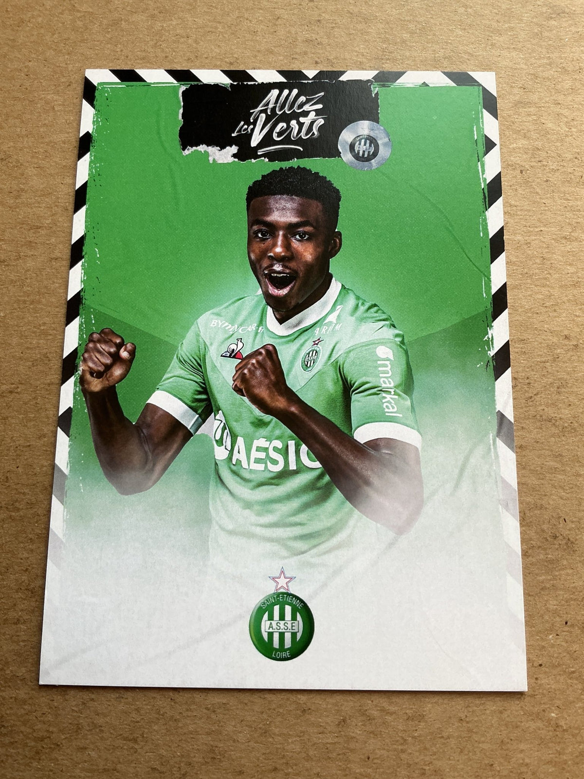 Alpha Sissoko, France 🇫🇷 AS Saint-Étienne 2020/21 hand signed - Autographs-World