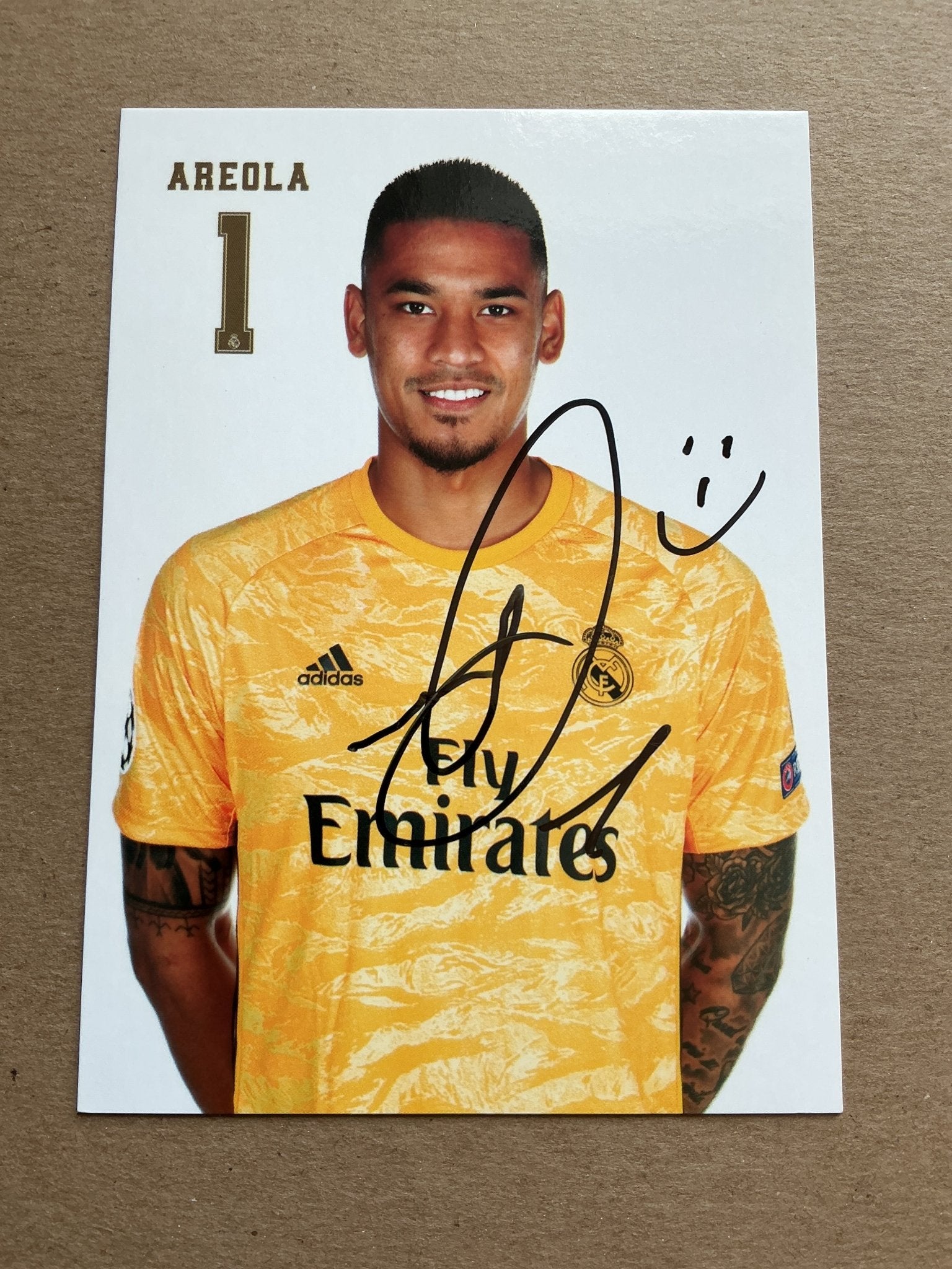 Alphone Areola, France 🇫🇷 Real Madrid 2019/20 hand signed - Autographs-World